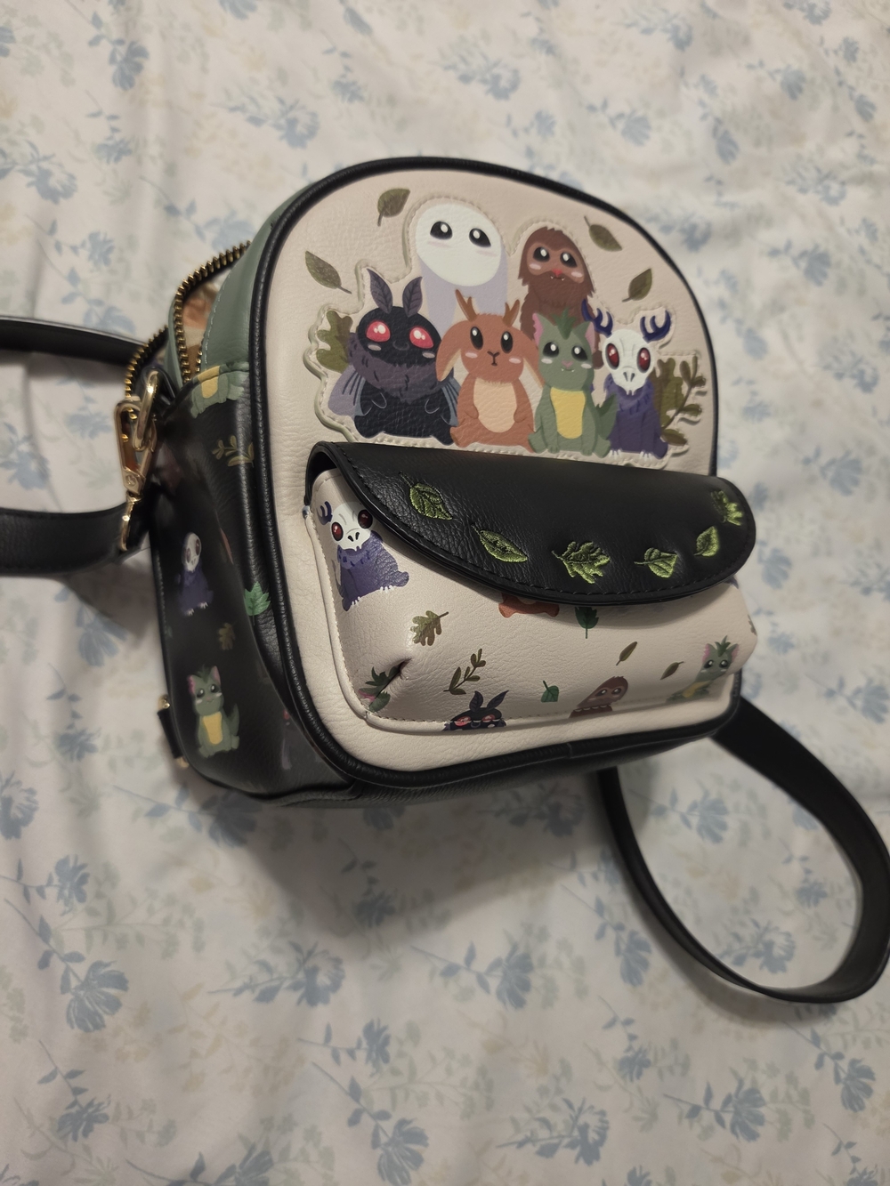 RARE!!!  Chibi Cryptids Allover Print Crossbody Bag - BoxLunch Exclusive